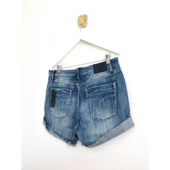 NEW! One Teaspoon Super Freaks Lace Up Cut Off Jean Shorts SZ 32 - Picture 8 of 11